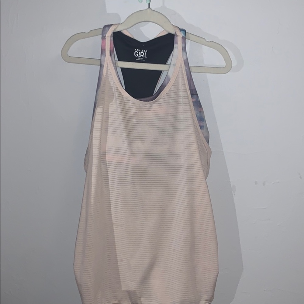 Athlete girl tank top